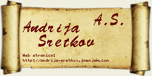 Andrija Sretkov vizit kartica